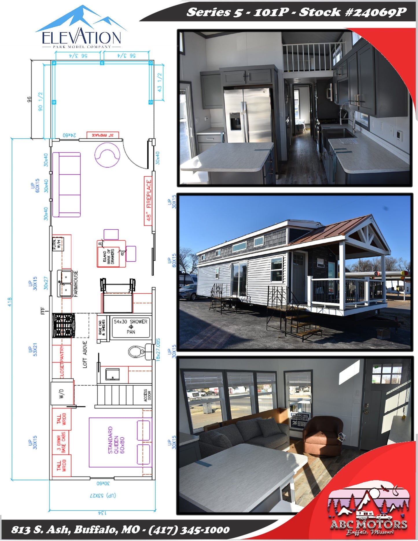 2024 Elevation 5-101 Park Model RV