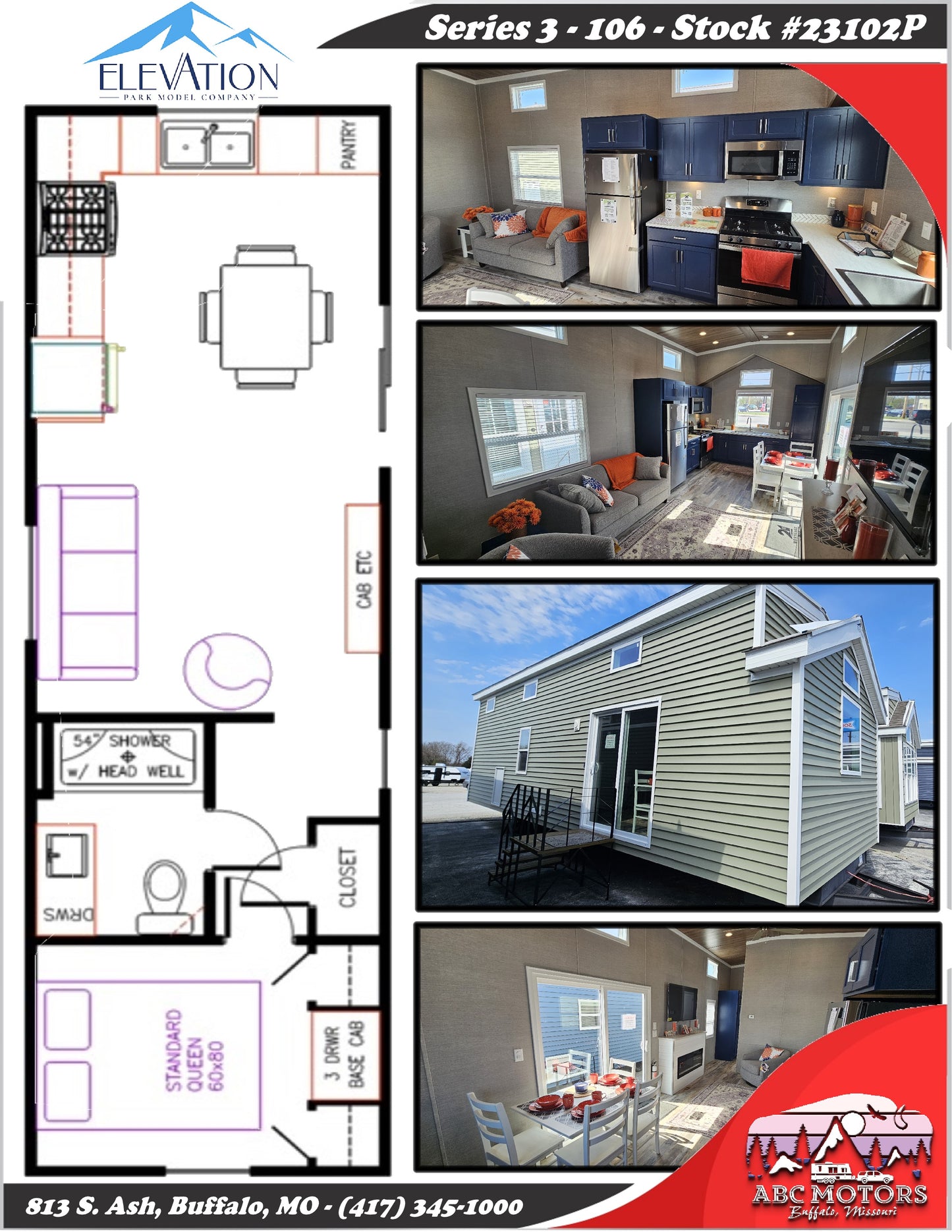 2024 Elevation Park Model RV - Series 3 - 106